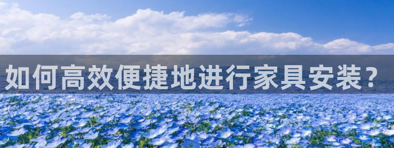 星欧娱乐的官方网站：如何高效便捷地进行家具安装？